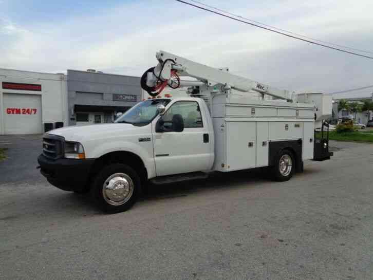 FORD F550 ALTEC 40' BUCKET BOOM TRUCK 7. 3L DIESEL (2002)