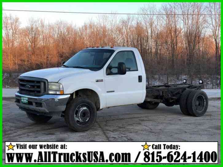 Ford F550 6. 0 POWERSTROKE DIESEL CAB & CHASSIS TRUCK Used Regular Cab (2003)