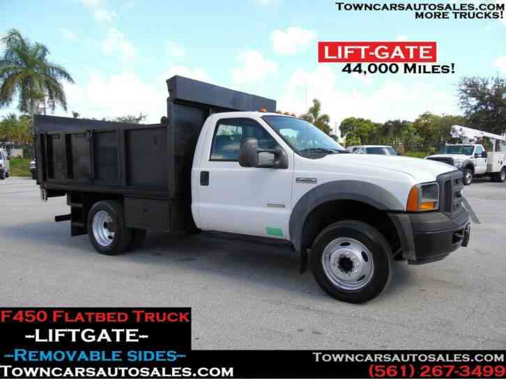 Ford F450 Stake Truck FLATBED w/Liftgate (2005)