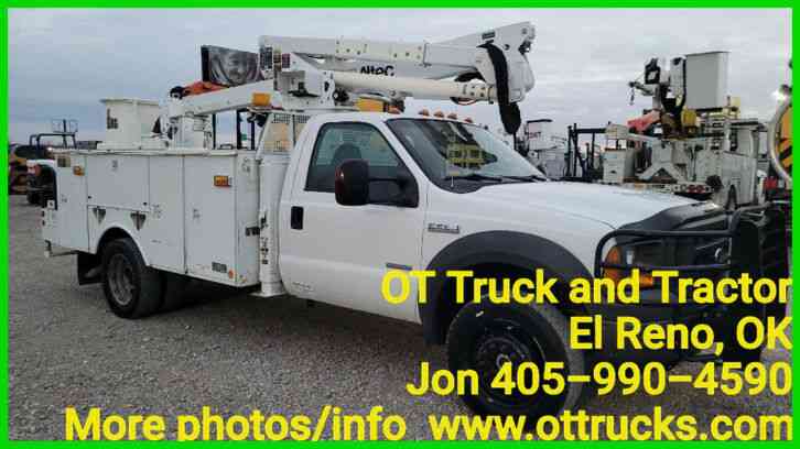 Ford F-550 4wd 42ft Work Height Insulated Utility Bucket Truck Altec AT37-G (2005)