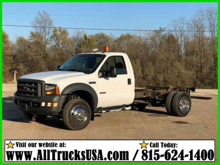 Ford F450 6. 0 POWERSTROKE DIESEL CAB & CHASSIS TRUCK Used Regular Cab (2005)