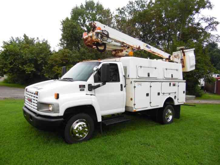 GMC C5500 ALTEC 42FT PLACER BUCKET SERVICE BOOM TRUCK (2005)