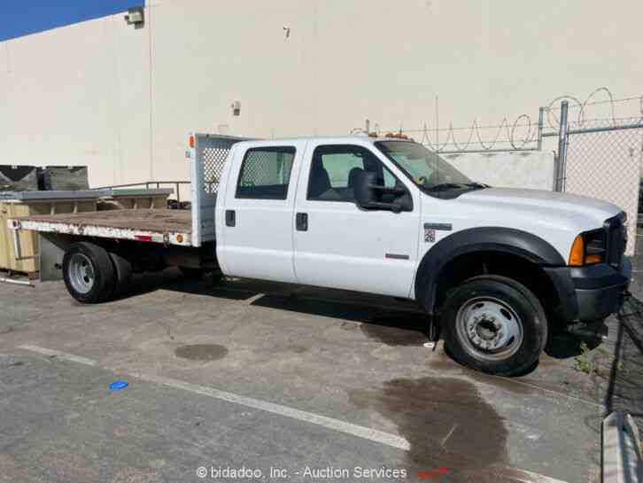 Ford F-550 Crew Cab Flatbed / Stakebed Truck 6. 0L Diesel -Parts/Repair (2006)