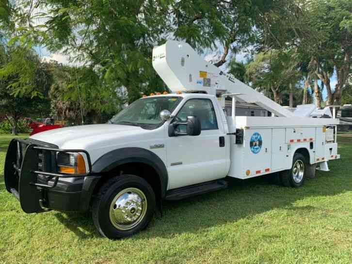 FORD F-550 F-450 BUCKET TRUCK, 6. 0L DIESEL ENGINE (2006)