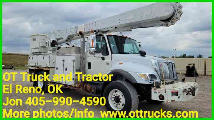 International 7400 60ft Work Height Altec AM55 Bucket Truck DT466 Automatic (2006)