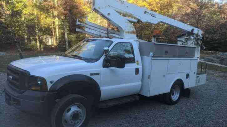 ford f-450 36' bucket truck. low miles, nice truck, sharp looking, no reserve (2007)
