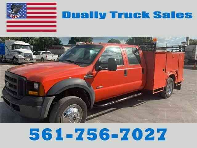 FORD F550 F450 SERVICE UTILITY TRUCK, 4 DOORS, LOW MILES (2007)