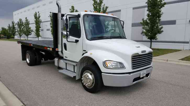 Freightliner M2 106 Business Class Haler 117K Mile 14ft Flatbed Merceds Diesel 6 Speed Automatic (2007)