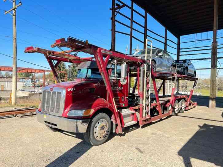 Peterbilt 340 5 car carrier paccar cumins eaton fuler 10spd manual (2007)