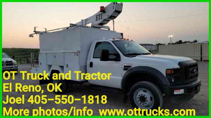 Ford F-450 34ft Work Height Bucket Splice Truck 6. 8L Gas Utility Camper (2008)