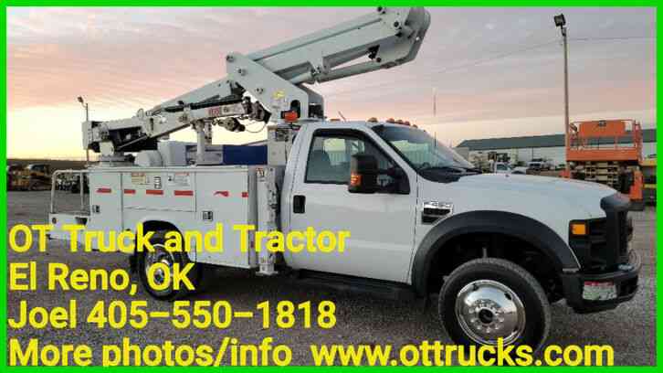 Ford F-450 4wd 40ft Work Bucket 3200lb Crane Truck 9ft Utility Bed 6. 8L Gas (2008)
