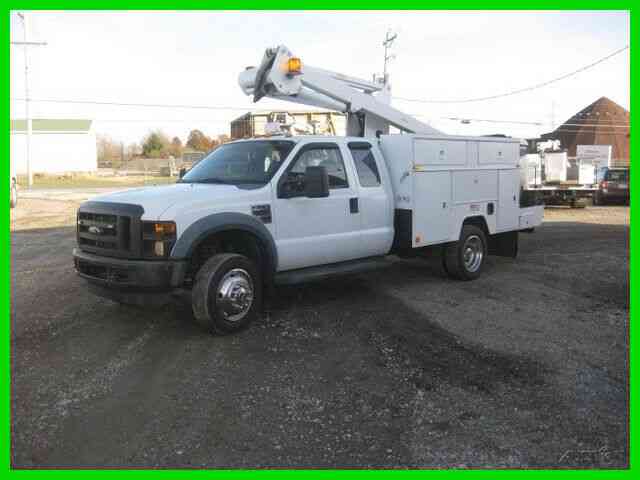 FORD F450 'EXTENDED CAB' 6. 8L AUTO AC WITH 40' REACH 'ETI' BUCKET/BOOM (2008)