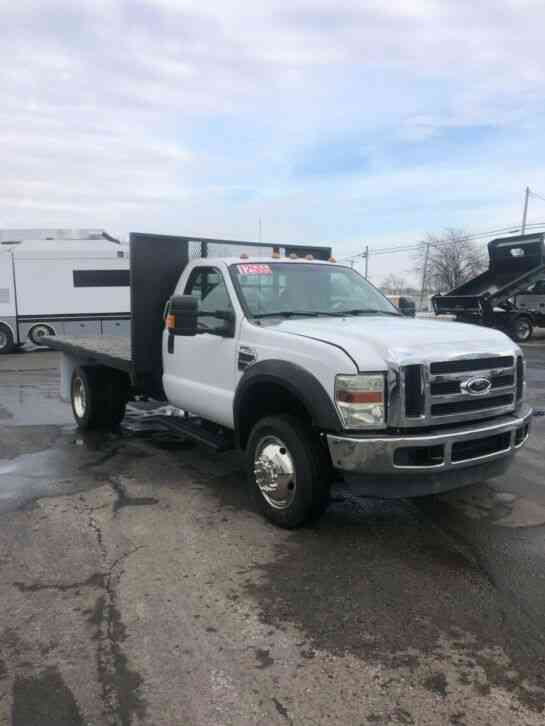 Ford F550 Super Duty XL flatbed with gooseneck hitch diesel auto (2008)