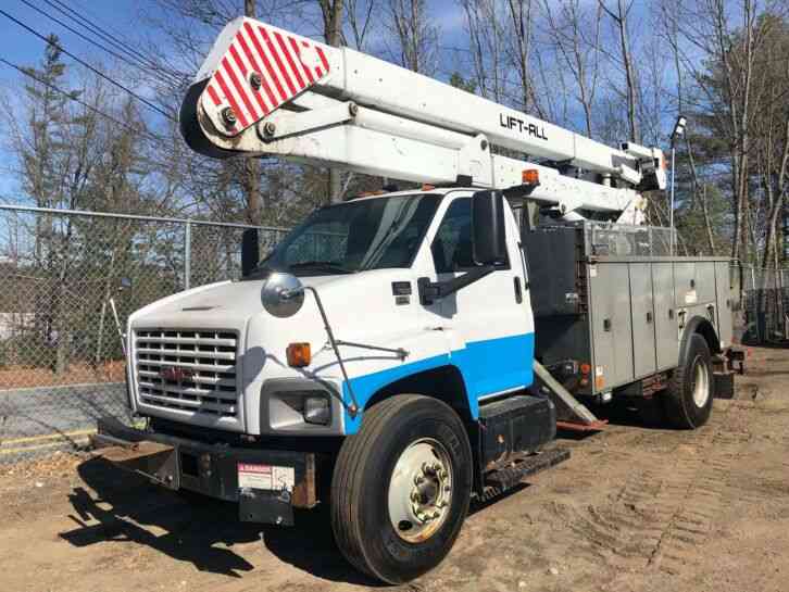 GMC C7500 55' Lift All Bucket Truck Material Handler (2008)