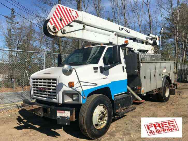 GMC C7500 55' Lift All Bucket Truck Material Handler (2008)