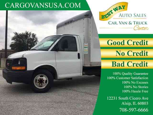 GMC Savana Commercial Cutaway 16 Foot Box Truck 3 Passenger Seating Ramp 4. 8L V8 (2008)