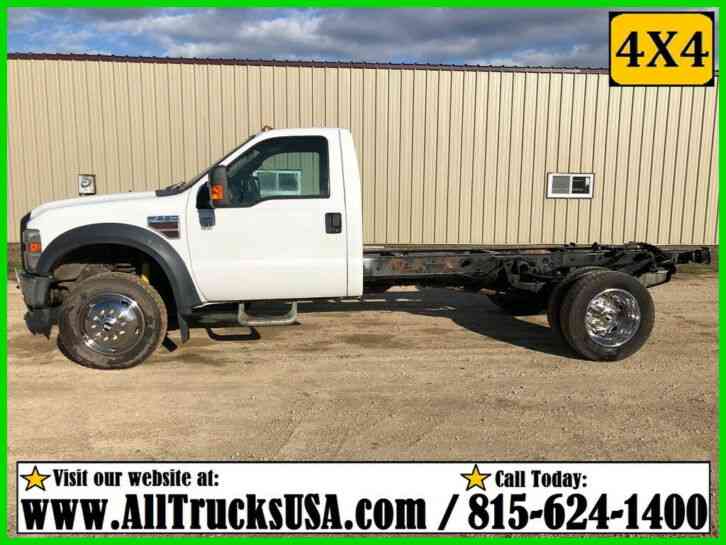 FORD F550 4X4 6. 4 POWERSTROKE DIESEL CAB & CHASSIS TRUCK (2010)