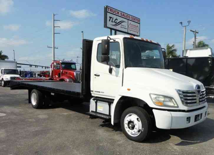 HINO 258ALP 21FT BEAVER TAIL, DOVE TAIL, RAMP TRUCK, EQUIPMENT (2010)