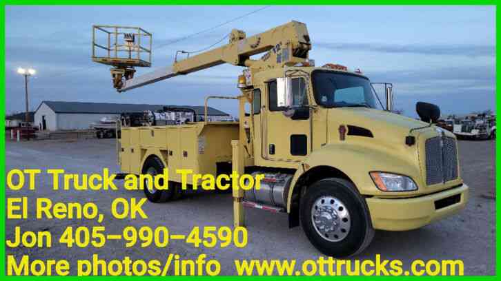 Kenworth T370 41ft Work Height 2 Man Sign Cable Bucket Truck Automatic (2010)