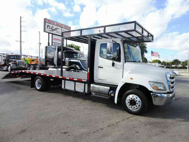 HINO 258ALP 22FT BEAVER TAIL, DOVE TAIL, RAMP TRUCK, EQUIPMENT (2011)