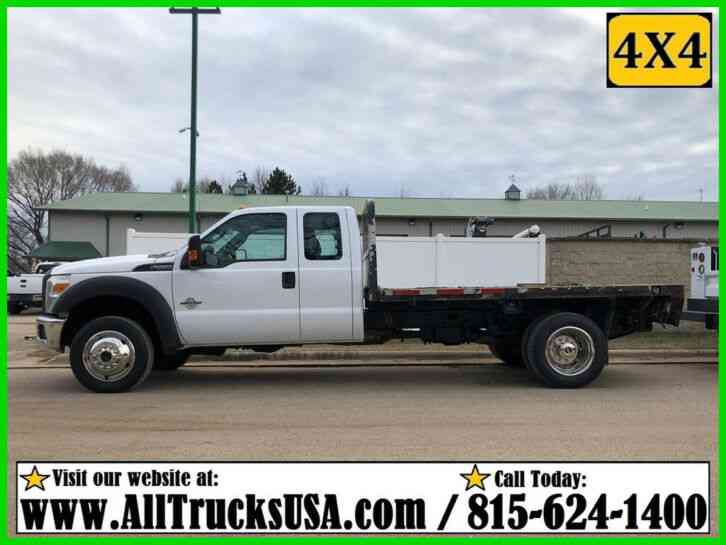 Ford F550 4X4 6. 7 POWERSTROKE DIESEL 11' 6'' FLATBED TRUCK Extended cab (2012)