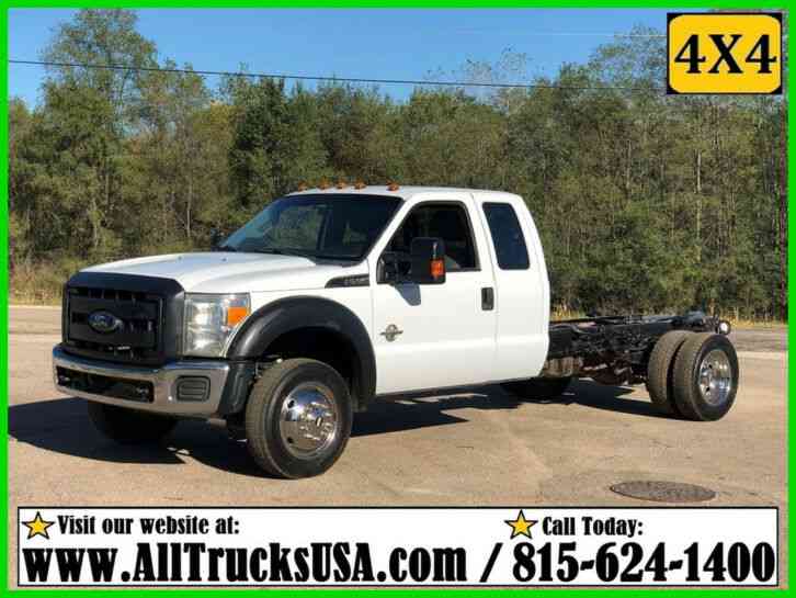 Ford F550 4X4 6. 7 POWERSTROKE DIESEL CAB & CHASSIS TRUCK Used Extended Cab (2012)
