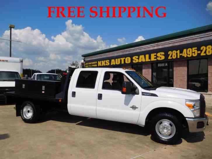 FORD F-350 XL SUPER DUTY FLATBED TRUCK WITH UTILITY BOX (2013)