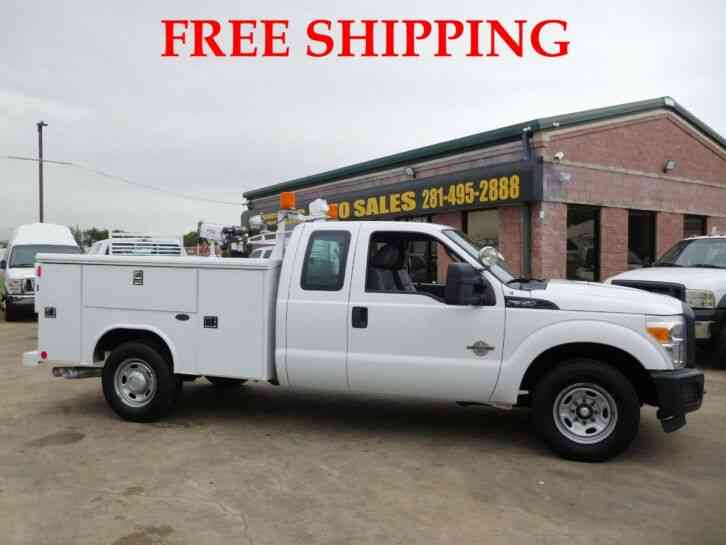 FORD F-350 XL SUPER DUTY UTILITY SERVICE TRUCK EXTENDED CAB LONG BED 6. 7L (2013)