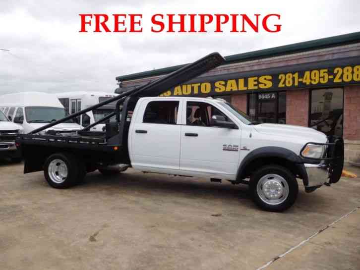 RAM 5500 HEAVY DUTY 4X4 FLATBED TRUCK WITH HOOK HEAD (2013)