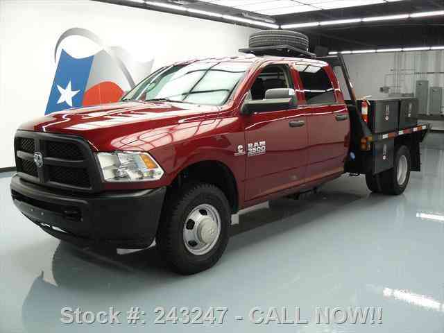 Dodge Ram 3500 HD CREW 4X4 DIESEL FLATBED TOW (2014)