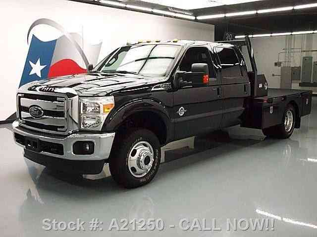 Ford F-350 LARIAT CREW DIESEL DRW 4X4 FLAT BED NAV (2014)