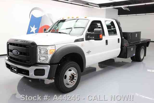 Ford F-450 CREW 4X4 DIESEL FLATBED AUX FUEL TOW (2014)