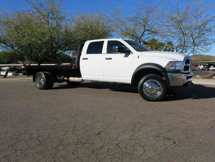 Dodge 5500 CREW CAB DIESEL FLATBED (2015) : Commercial Pickups