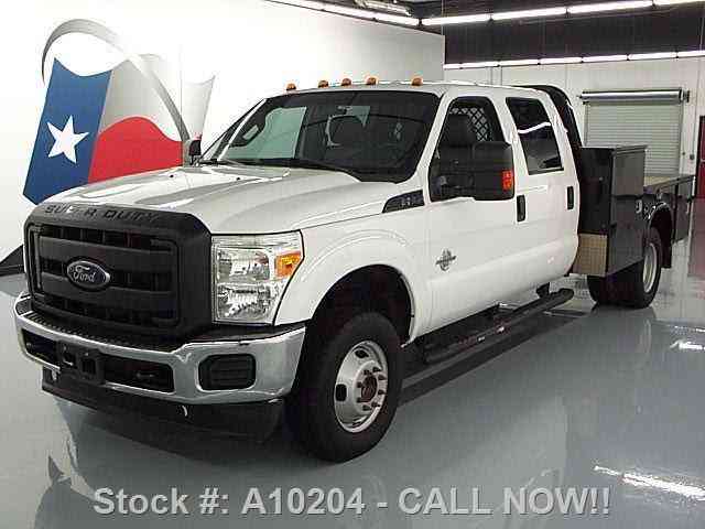 Ford F-350 CREW DIESEL DRW 4X4 FLATBED 6-PASS (2015)