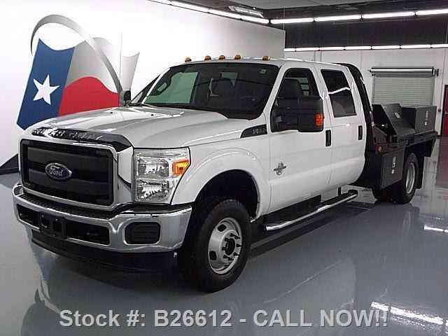Ford F-350 CREW DIESEL DUALLY 4X4 FLAT BED (2015)