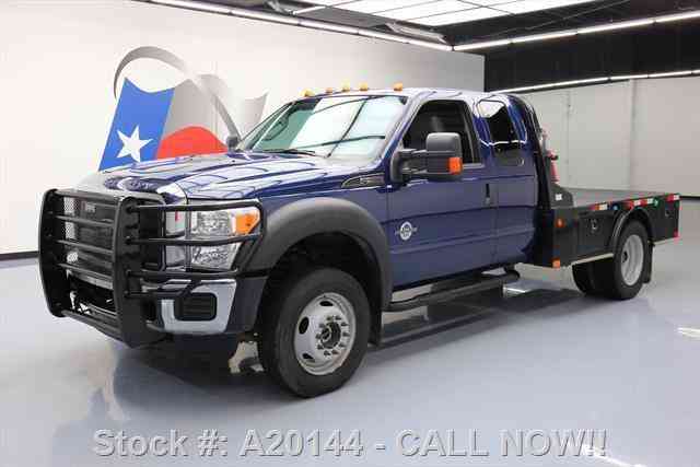 Ford F-550 CREW CAB DIESEL DUALLY 4X4 FLAT BED (2015)