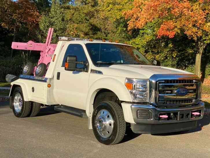 FORD F450 DIESEL XLT JERR-DAN SELF LOADER WRECKER 1K ORIGINAL MILE LIKE NEW (2016)