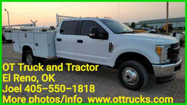 Ford F-350 4wd Crew Cab 9ft Service Utility Bed Truck 6. 2L Crane Ready (2017)