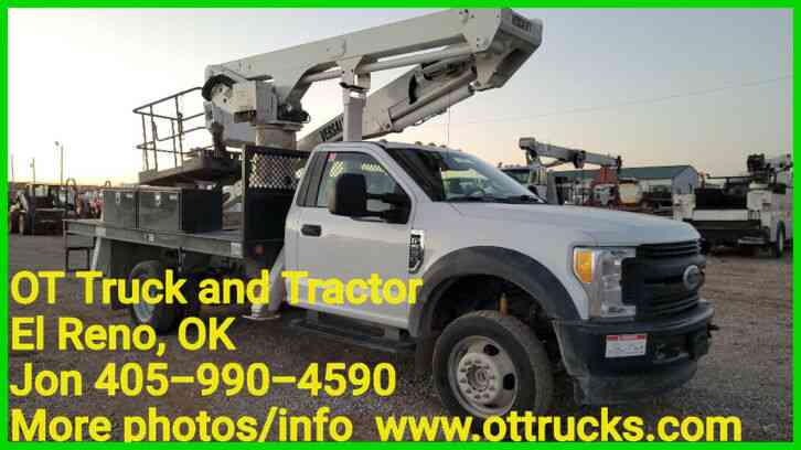 Ford F-550 4wd 55ft Work Height 2 man Sign Bucket Truck 6. 8L Gas (2017)