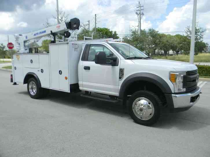 FORD F550 F450 XL MECHANICS UTILITY SERVICE CRANE TRUCK AUTO CRANE 5000 LB. (2017)