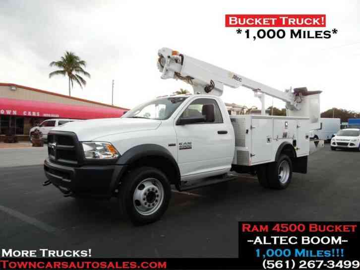 RAM 4500 ALTEC Bucket Truck 1, 000 Miles (2018)
