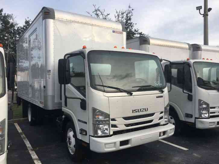 Isuzu NPR HD 16FT DRY BOX. TUCK UNDER LIFTGATE BOX TRUCK CARGO T (2018)