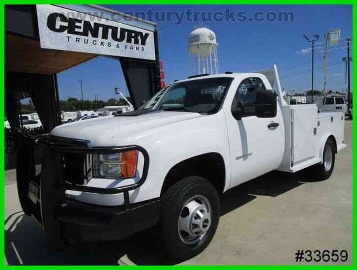 GMC 3500 4X4 DRW SIERRA UTILITY SERVICE BED WORK TRUCK (2011)