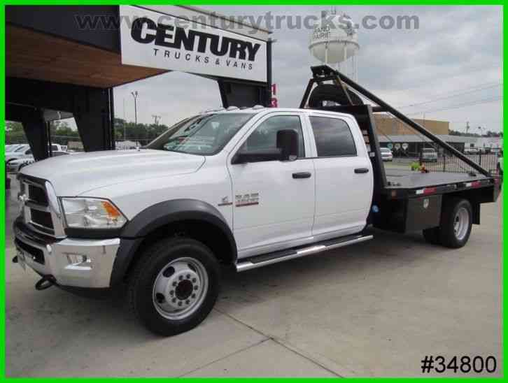 RAM 4500 4X4 CREW CAB FLAT BED TRUCK (2015)