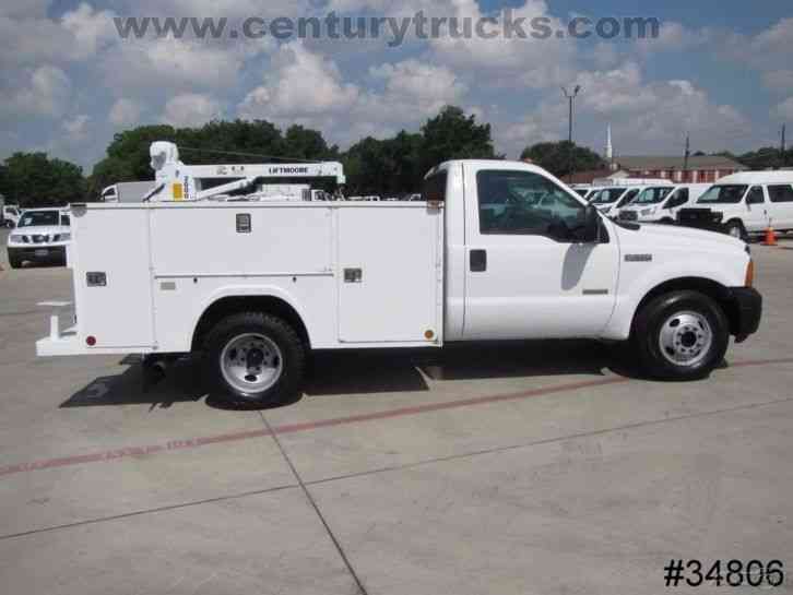 Ford F350 DRW SERVICE BODY CRANE TRUCK (2005)