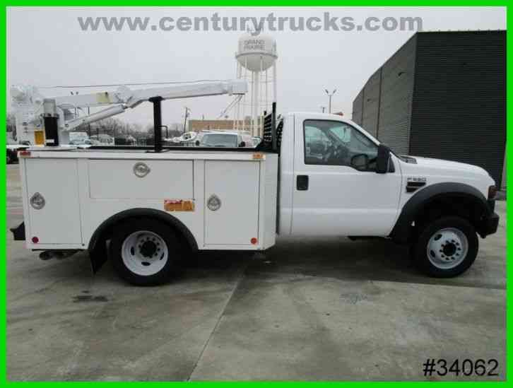 Ford F550 REGULAR CAB UTILITY CRANE TRUCK (2008)