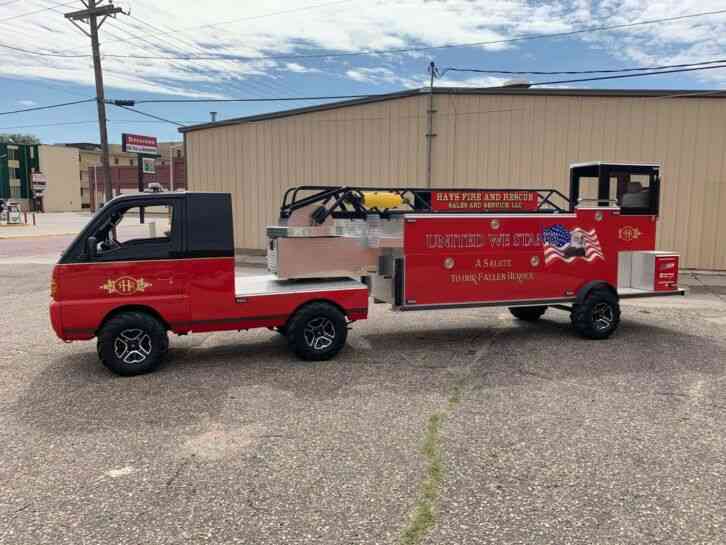 fire built truck jingletruck mini trucks tiller emergency