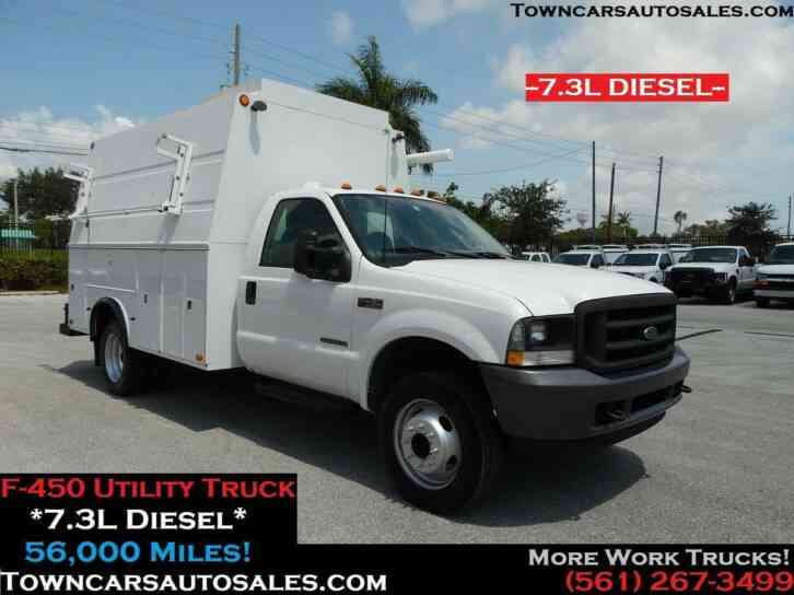FORD F450 Enclosed Utility Truck 7. 3L Diesel (2002)