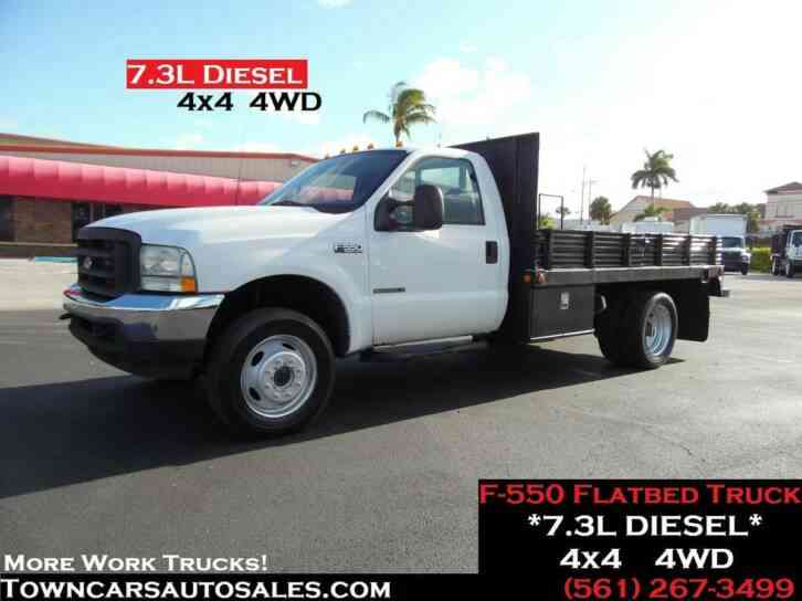 Ford F550 Flatbed Truck 7. 3L Diesel (2002)