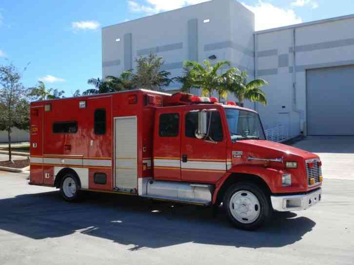 Freightliner FL60 Medic Master Ambulance Diesel Caterpillar FL Truck 1 Owner